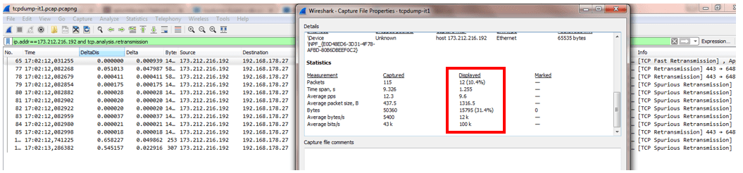 wireshark round trip time analysis