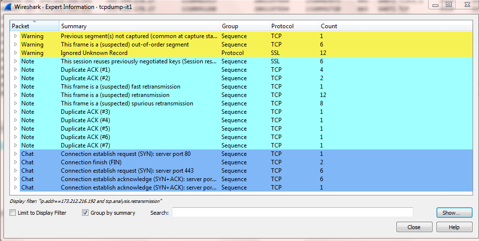 wireshark round trip time analysis